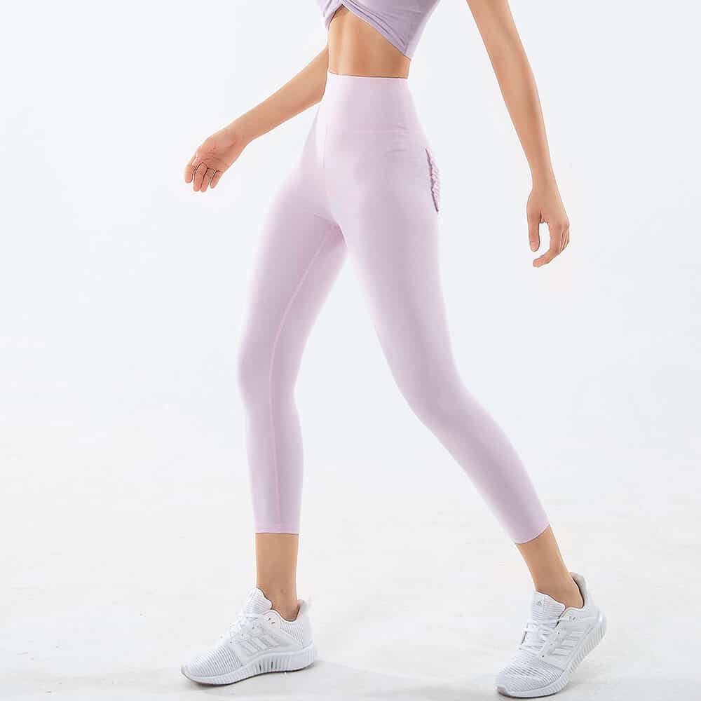 cropped running leggings with pockets manufacturer