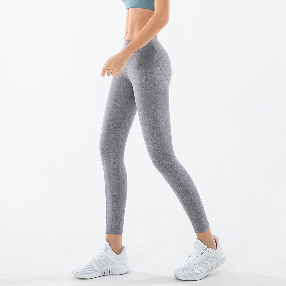 gray bum shaping gym leggings