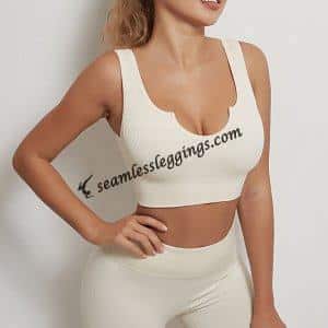 seamless fitted athletic tank top