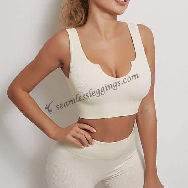 seamless fitted athletic tank top