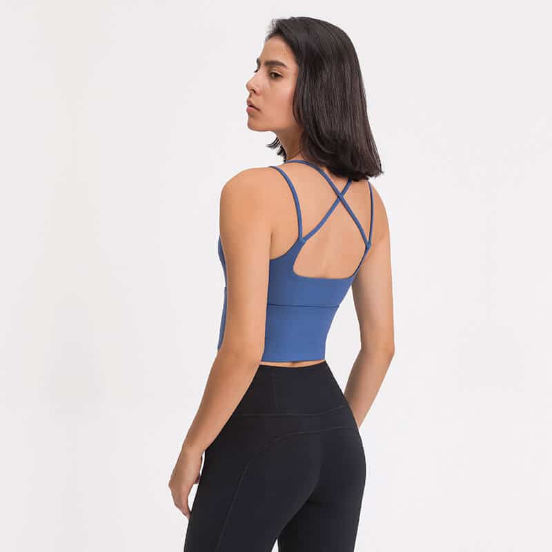 seamless fitted yoga tank top supplier