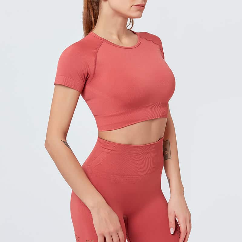 Womens Blank Crop Top Wholesale - Seamless Leggings Manufacturer